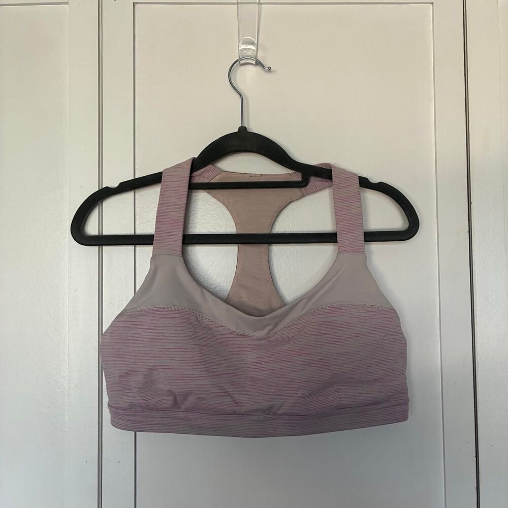 Lululemon Women's Purple and Pink Bra